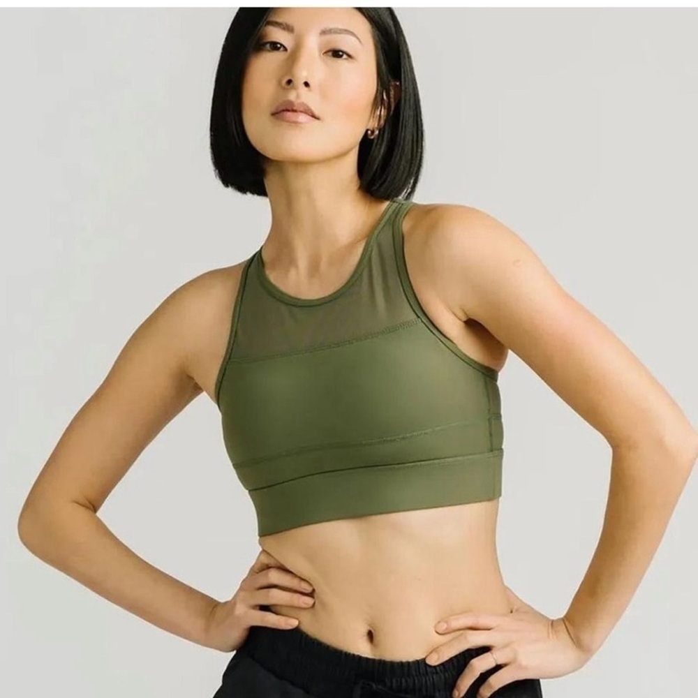 ZYIA Active all star olive green sports bra
